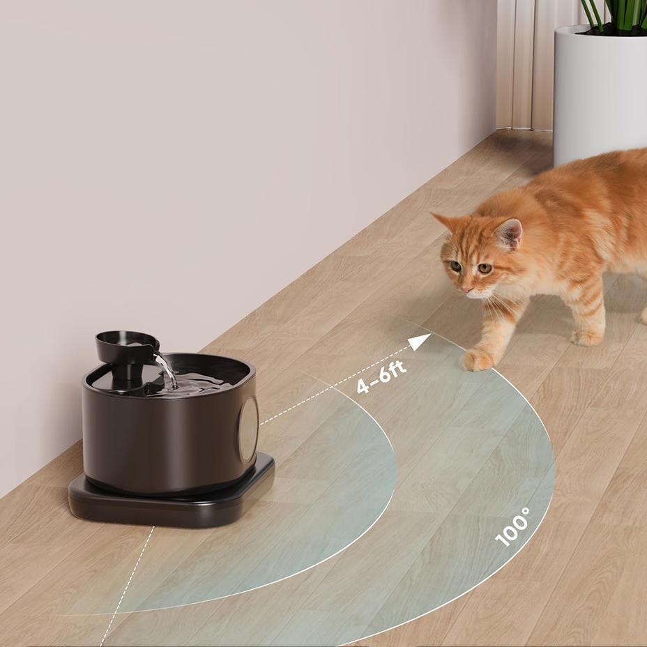 Wireless 28L Intelligent Induction Filter Cat Water Fountain